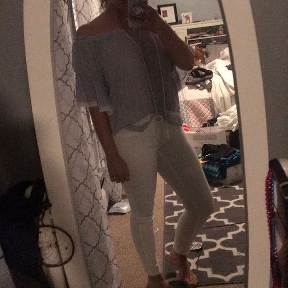 NWOT American Eagle off the shoulder top - Picture 5 of 7